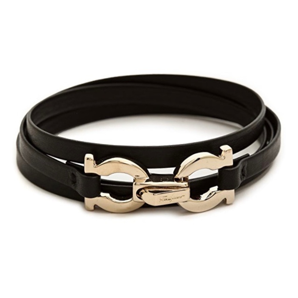 Ferragamo Gancini Slim Wrap Bracelet